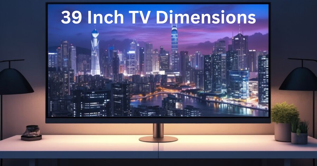 39 Inch TV Dimensions