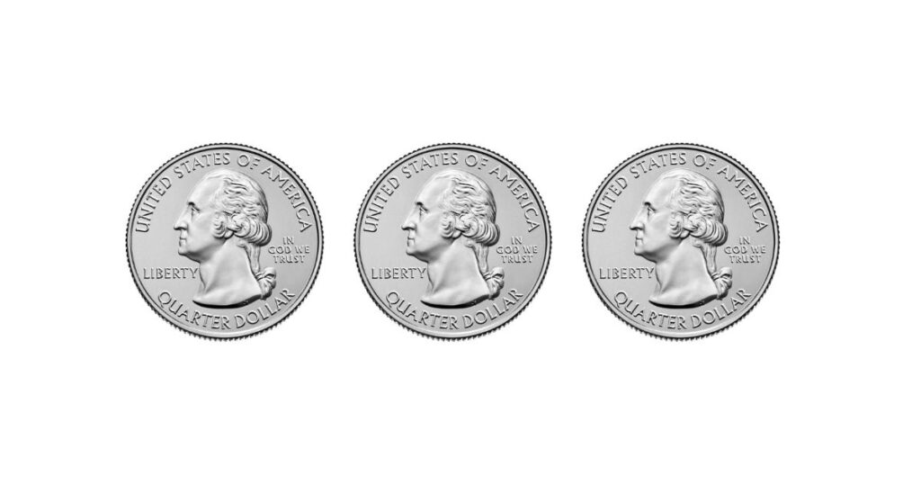 13 Everyday Objects that are approximately 3 Inches long Three US Quarters