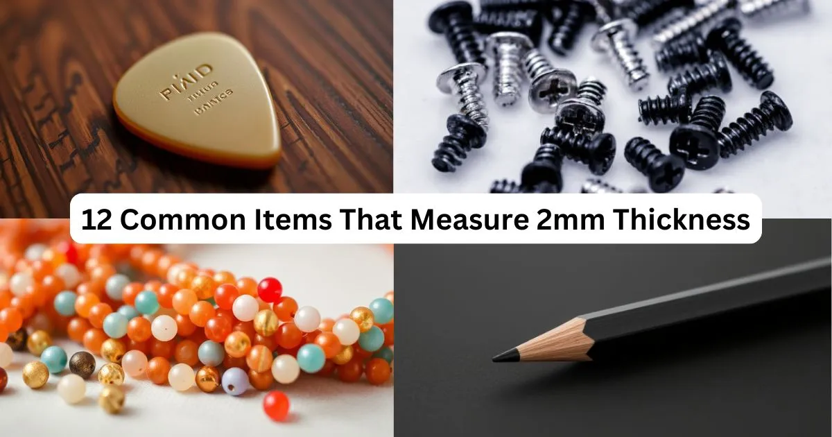 How Thick is 2 Millimeter? 12 Common Items That Measure 2mm Thickness