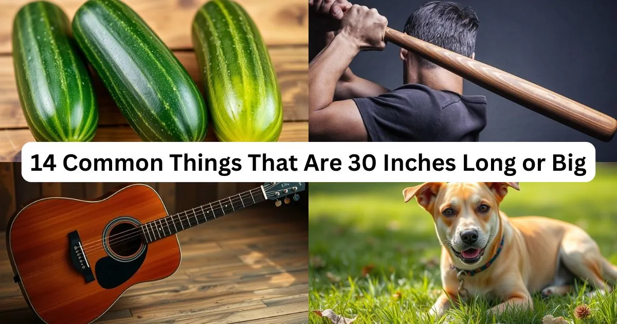 14 Common Things That Are 30 Inches Long or Big