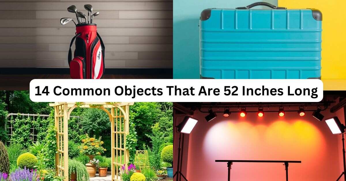 14 Everyday Common Objects That Are 52 Inches Long