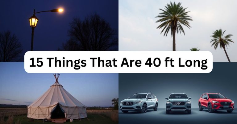 How Long Is 40 Feet? 15 Things That Are 40 ft Long