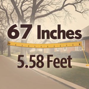  67 Inches in Feet