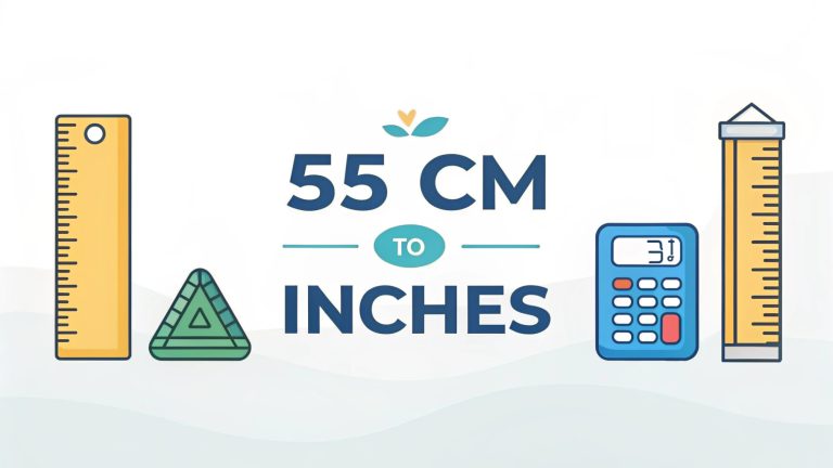 55 cm to Inches