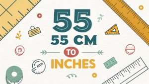 55 cm to Inches